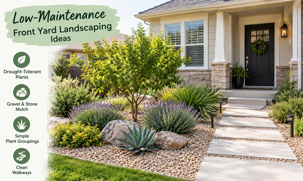 Low-Maintenance Front Yard Ideas